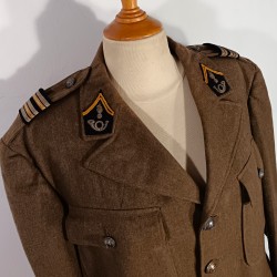 VAREUSE VESTE US DE SORTIE MODELE 39 MODIFIEE ARMEE FRANCAISE POUR UN LIEUTENANT COLONEL DES CHASSEURS ALPINS